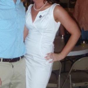 London Times. White Dress. Size 4